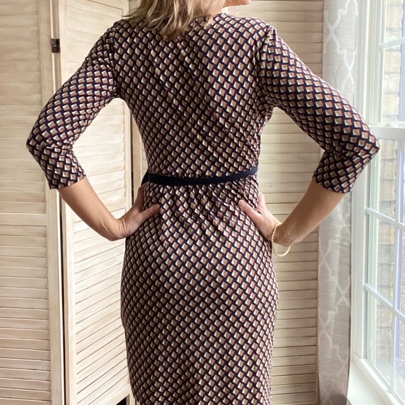 Last 1! Navy/wine jersey wrap dress 🇺🇸 - Picture 4 of 5